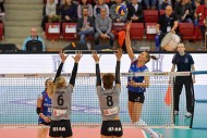 Nika Daalderop auf Punktejagd gegen den VC Wiesbaden. (Foto: Tom Bloch | www.tombloch.de)